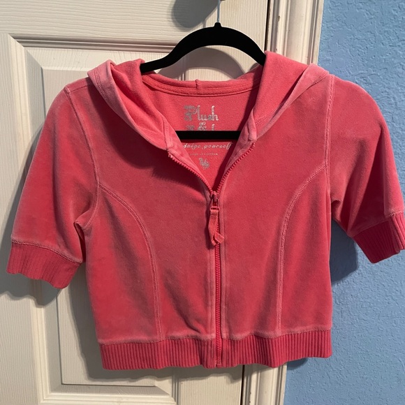 Victoria’s Secret Pink Short-Sleeved Hoodie - Picture 1 of 2